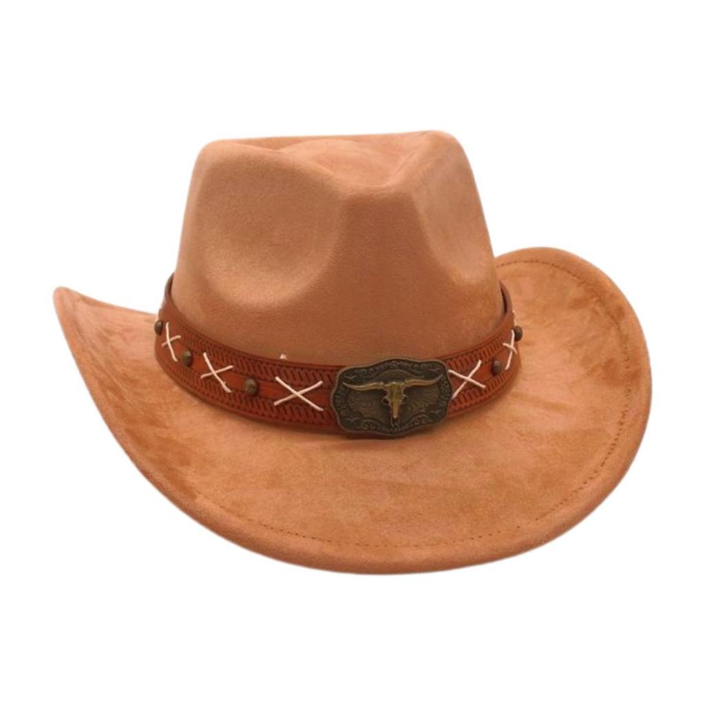 Newwestern Cowboy Hat Resort Style Performance Stage Jazz Hat Men And Women Niche Ethnic Style Top Hat