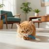 6 шт. Игрушки-дразнилки для кошек с кошачьей мятой, жевательные палочки, интерактивный войлочный пинатель, прочные жевательные веревки для зубов, подарок