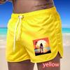 BBK-86 Летние Новые Мужские Быстросохнущие Плавки Спортивные Штаны Купальники Пляжные Шорты Шорты для Бега Спортивные Креативный баскетбольный принт