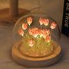 Day Gift Home Ornament Artificial Flower Luminous Table Lamp Bedside Sleep Lights Tulip Night Light