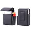 PU Leather Cigarettes Protective Bag Cigarettes Lighter Holder Pocket Case Cigarettes Storage Container for Smokers