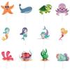 Theme Ocean Cake Flags Mermaid Starfish Turtle Decor For Supplies Celebration
