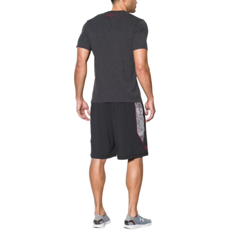 Under Armour Спортивная футболка с принтом логотипа, мужские топы, сланцево-серый 1257615-001