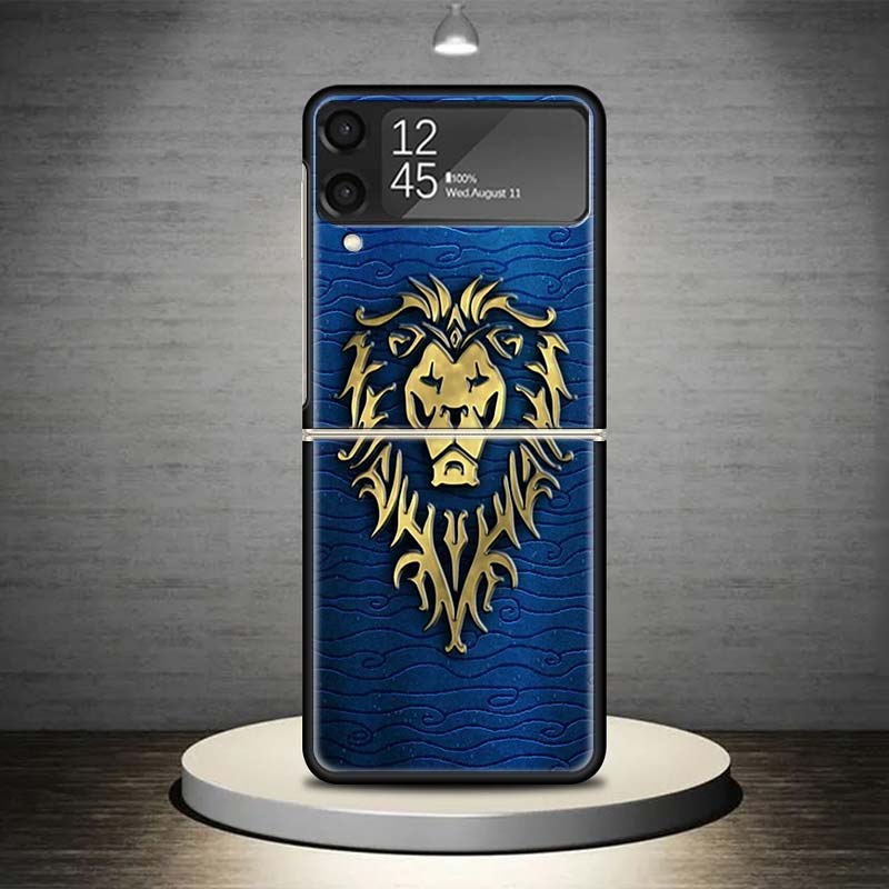 W-World Of W-Warcraft W-Wow Phone Case For Samsung Galaxy Z Flip 7 6 5 4 3 5G Cover ZFlip7 ZFlip6 ZFlip4 ZFlip5 ZFlip3 Coque Fun