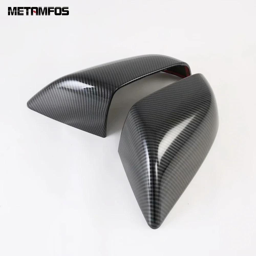 For Tesla Model S 2014-2017 2018 Carbon Fiber Rearview Side Mirror Cover Trim Protection Cap Accessories Car Styling