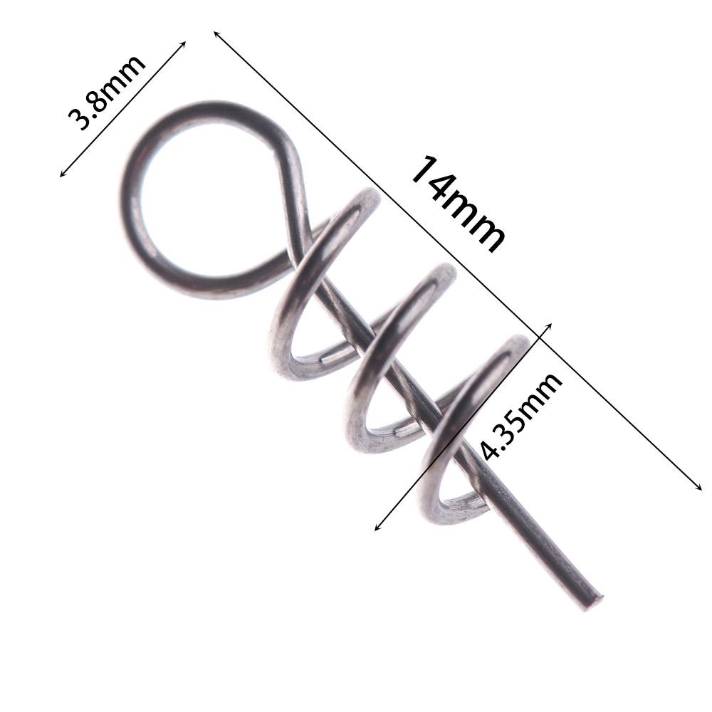 Fishing Tools For Soft Lure Pins Fixed Needle Soft Bait Centering Spring Twist Fishing Hook