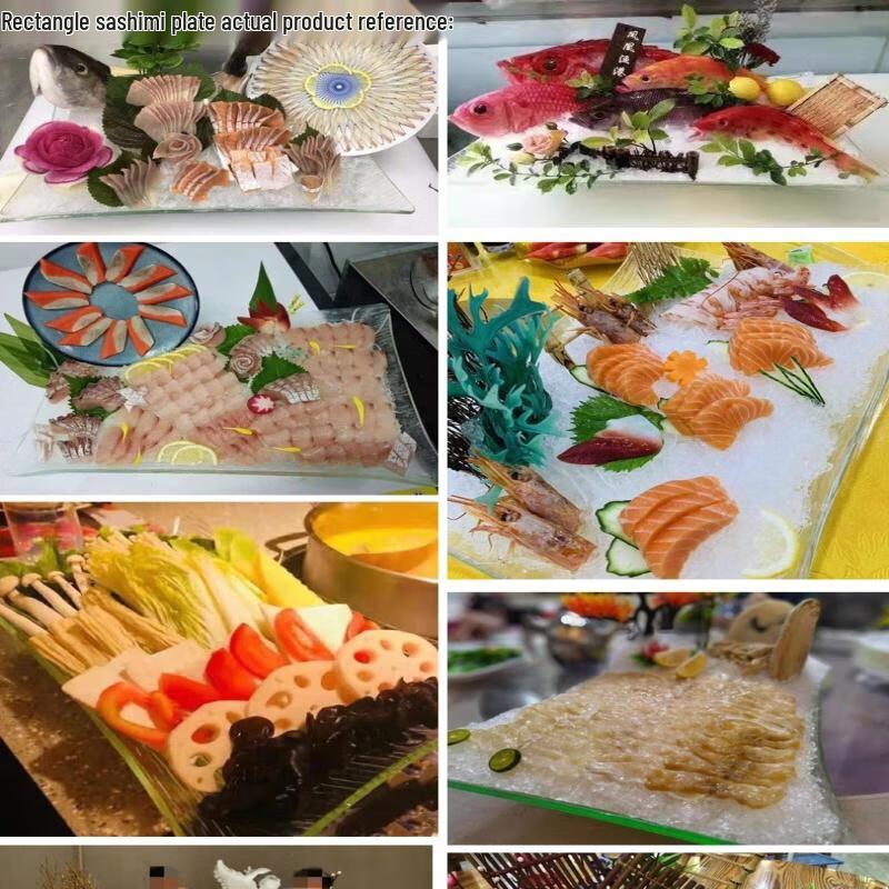 Большая овальная акриловая ледяная ванна / фруктовая тарелка