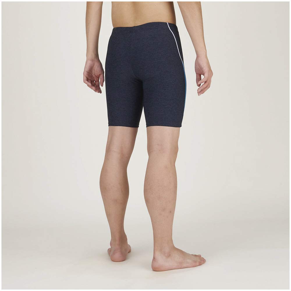 Mizuno Спортивные фитнес полушорты маленькие мужские плавки, (Длина шагового шва 21 см/3D чашки), N2JB0616, Синий, Размер