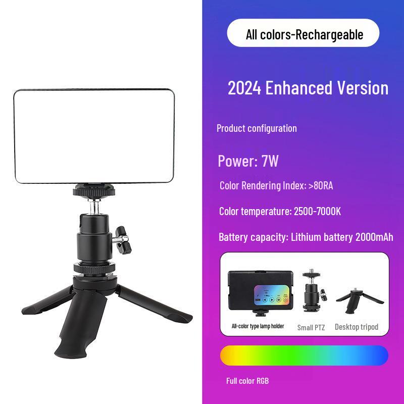 Портативная RGB кольцевая лампа для фотосъемки с регулируемой теплой/холодной настройкой