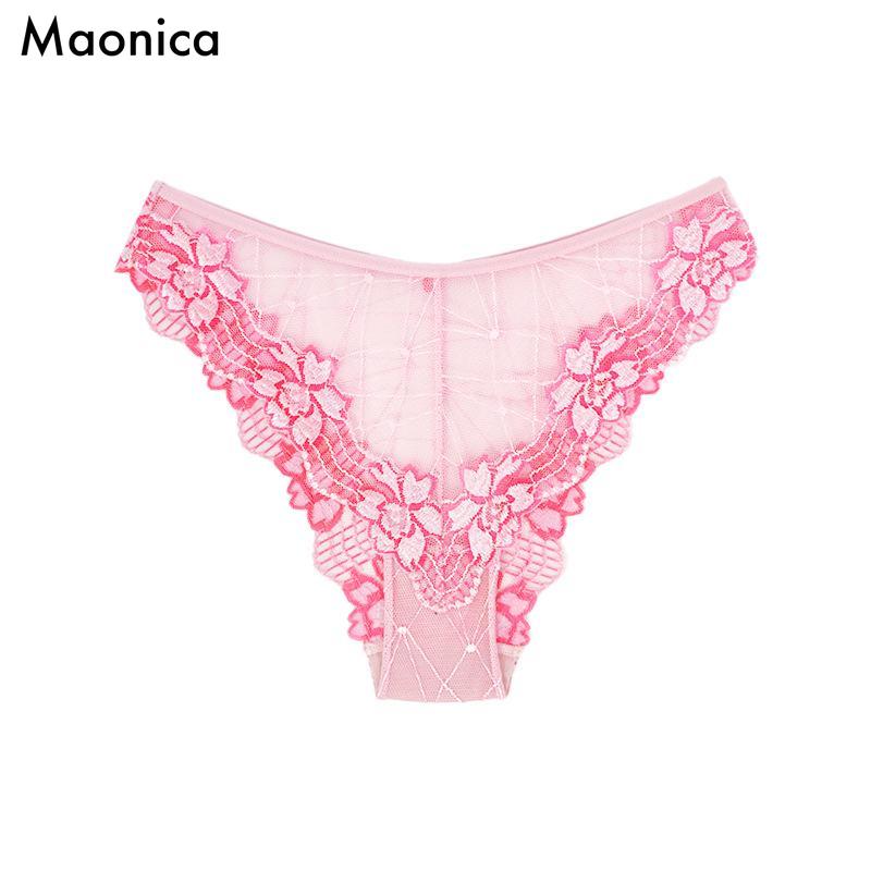 Европейский размер Женские радужные кружевные трусики Женские разноцветные ластовица из чистого хлопка Летние женские трусы Со средней посадкой Цвет леденца Нижнее белье