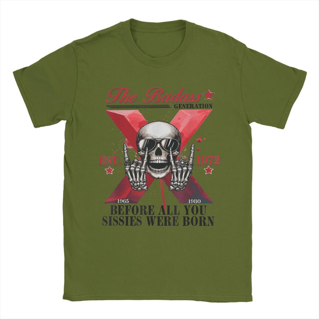 X Generation Before All You Sissie Were Born T Shirt Unisex 100 Cotton TShirts Round Collar Retro Gen X Tees Short Sleeve Tops