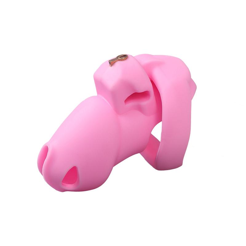 Silicone Chastity Cage Male Cock Lock Sex Toys BDSM Gay Erotic Urethral Device Lock Chastity Device Masturbator Sex SM Product