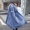 Winter Long Women Coat Knee Korean Thick Loose Warm Down Cotton Padded Jacket Plus Size