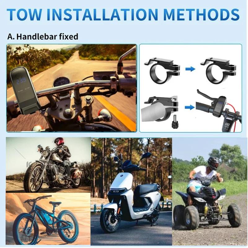 USB-зарядное устройство для мотоцикла PD QC3.0 12 В, водонепроницаемая розетка, адаптер для быстрой зарядки телефона на руле с вольтметром, аксессуар для мотоцикла