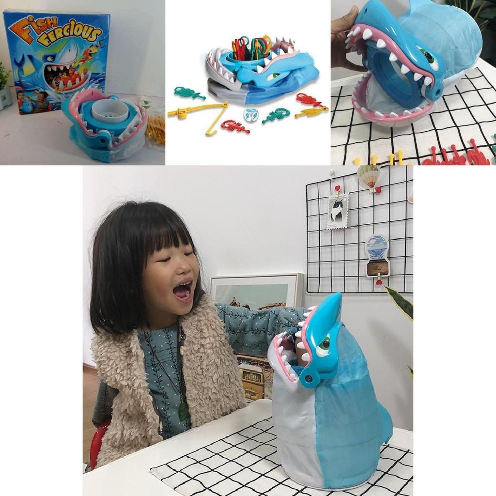 Увлекательный интерактивный семейный игровой набор с очаровательным дизайном акулы для детей и родителей