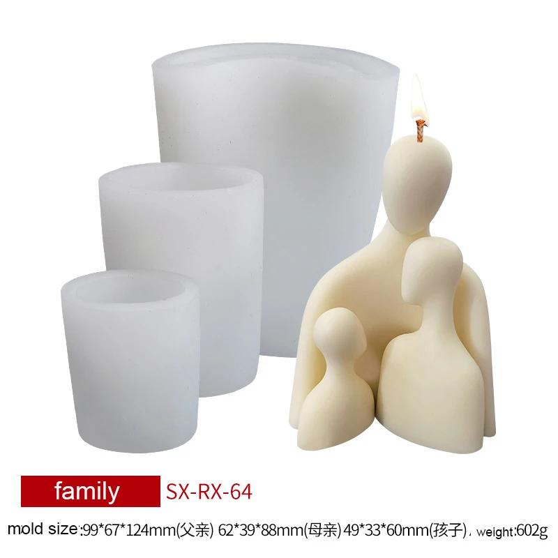1 комплект, силиконовая форма для свечей в виде влюбленных, форма для ароматических свечей из эпоксидной смолы своими руками, креативная форма для ароматических свечей в виде портрета