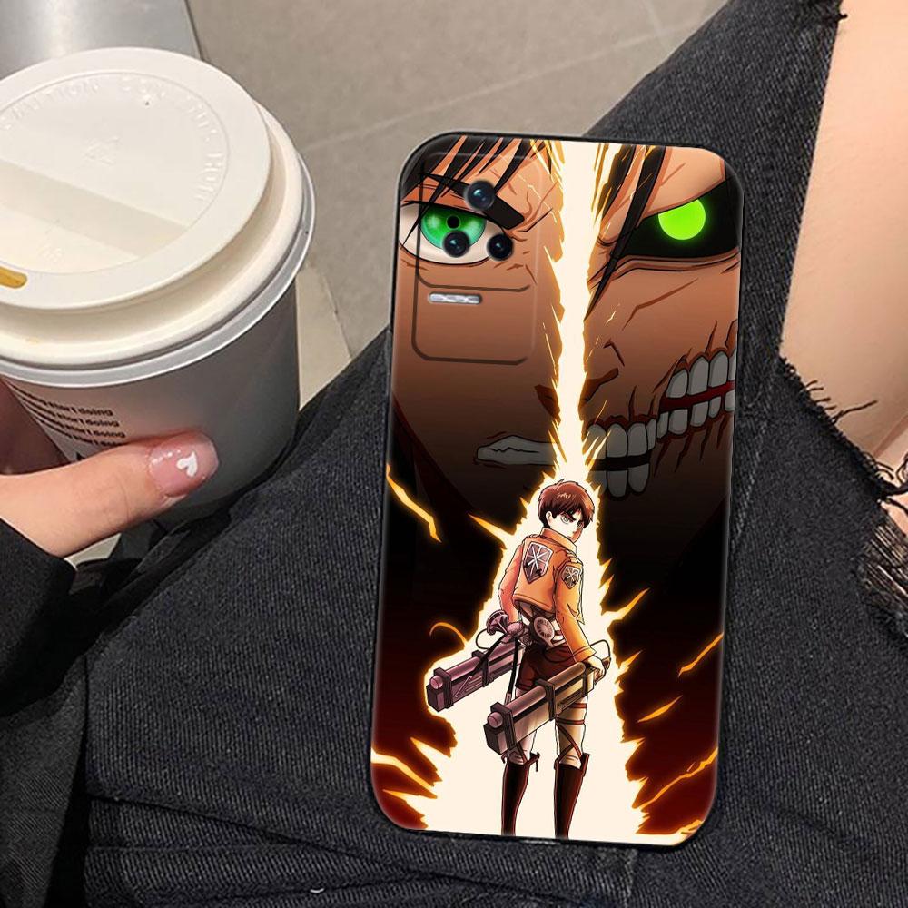 A-Attack On T-Titan Eren Phone Case For Redmi K60 K40 K30 15 15C 14C 13C 12C 12 10 10C 9T 9C 9A 9 8 8A A1 A2 A3 Pro Plus Cover