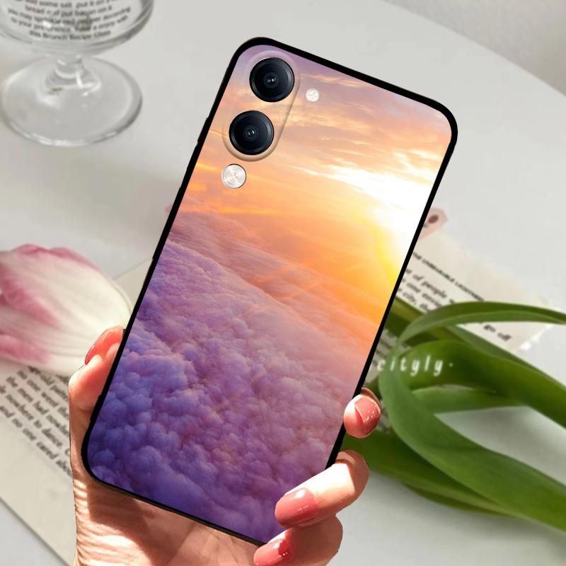 Мультяшный чехол для vivo Y29s Y04 4G Мягкий силиконовый TPU Защитный чехол для телефона Для VIVO Y04 Модный Роскошный Милый Бампер Fundas