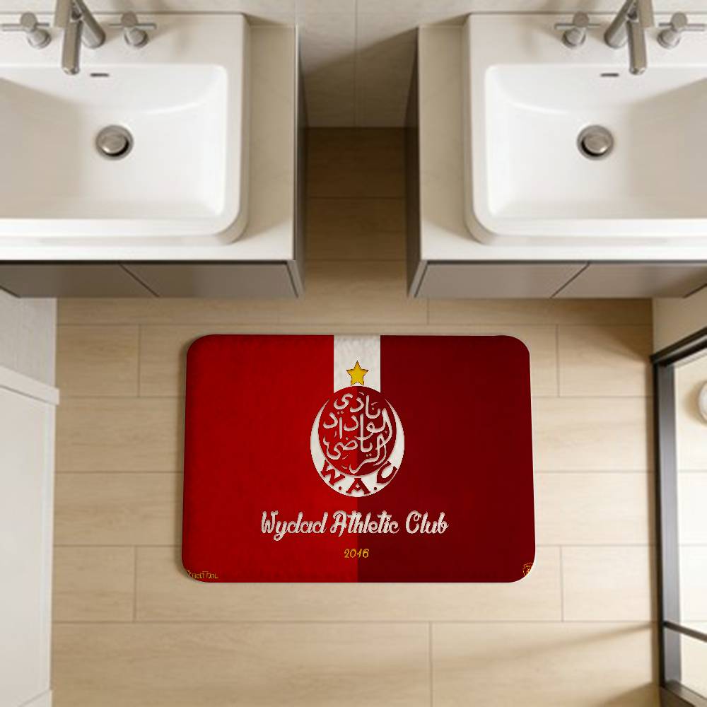 Коврик для пола Wydad Athletic Club Ретро Множественный выбор Ковер для гостиной кухни Нескользящий Современный домашний декор