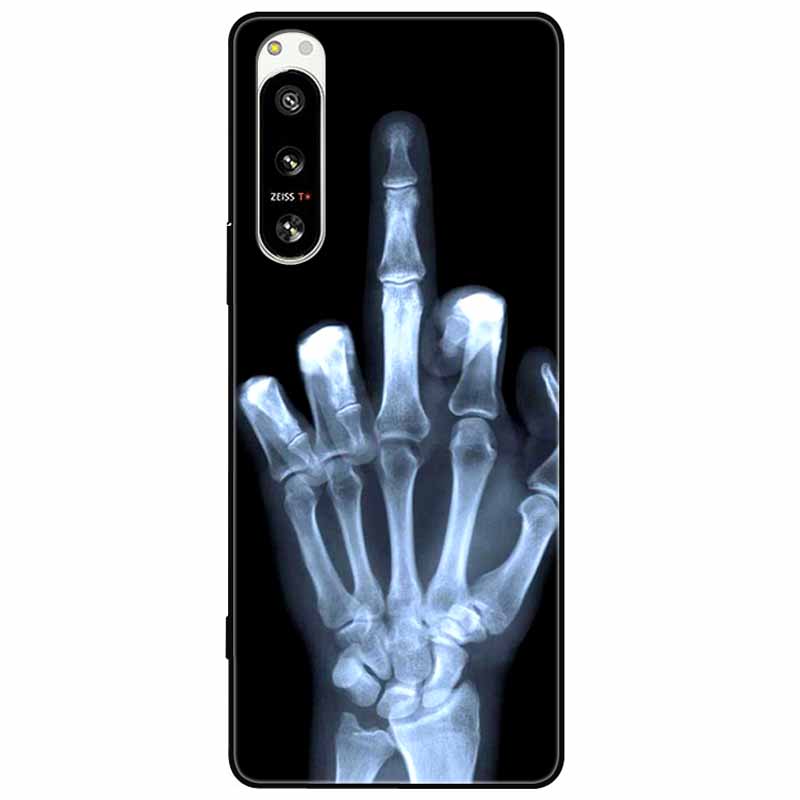 For Sony Xperia 5 IV / 1 IV Case 10IV Soft Silicone Flower Phone Back Cases For Sony Xperia 10 IV V Cover 5IV TPU Bumpers 10V