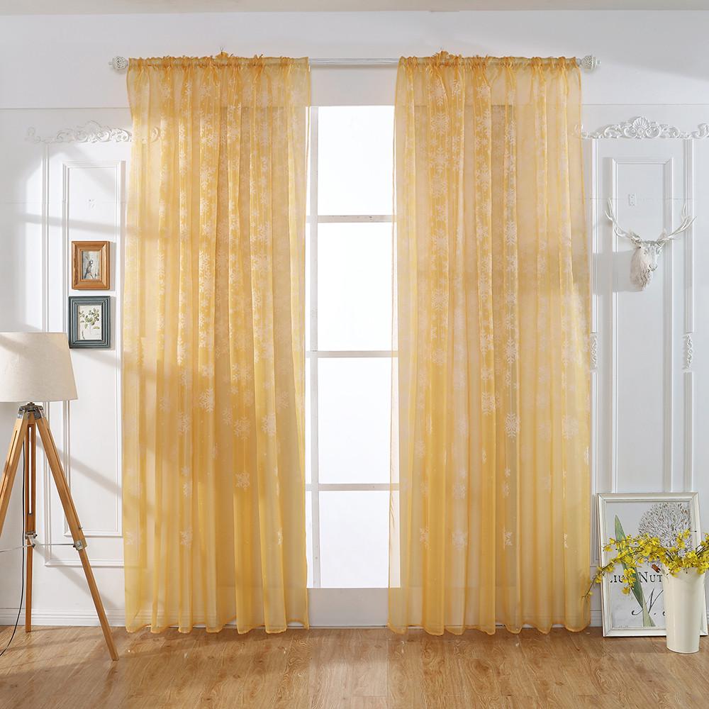 1 шт. рождественские занавески со снежинками, тюль, вуаль, драпировка, балдахин 