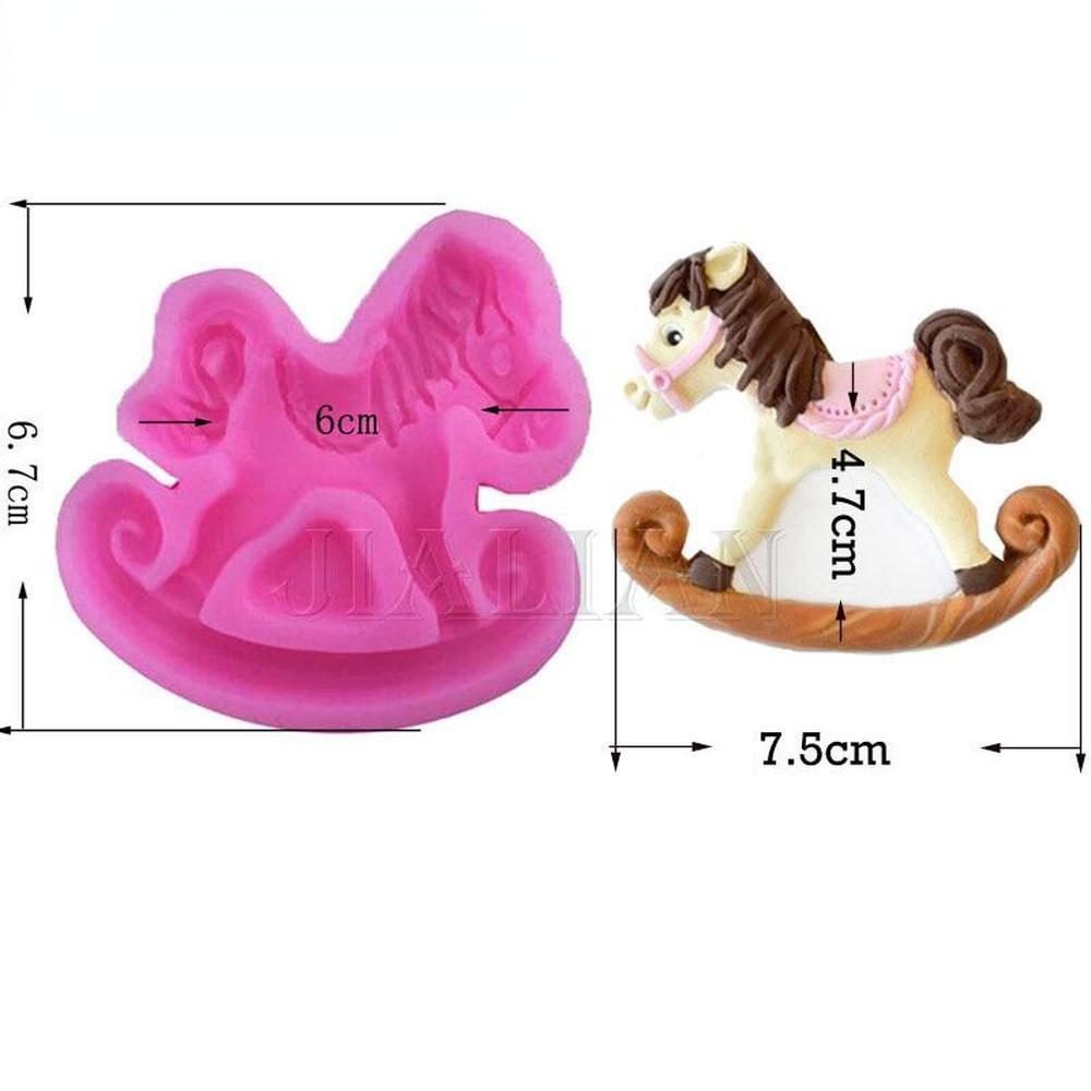 Силиконовая форма, детские игрушки-троянские кони, форма для помадки, инструменты для украшения шоколадного торта, форма для рукоделия
