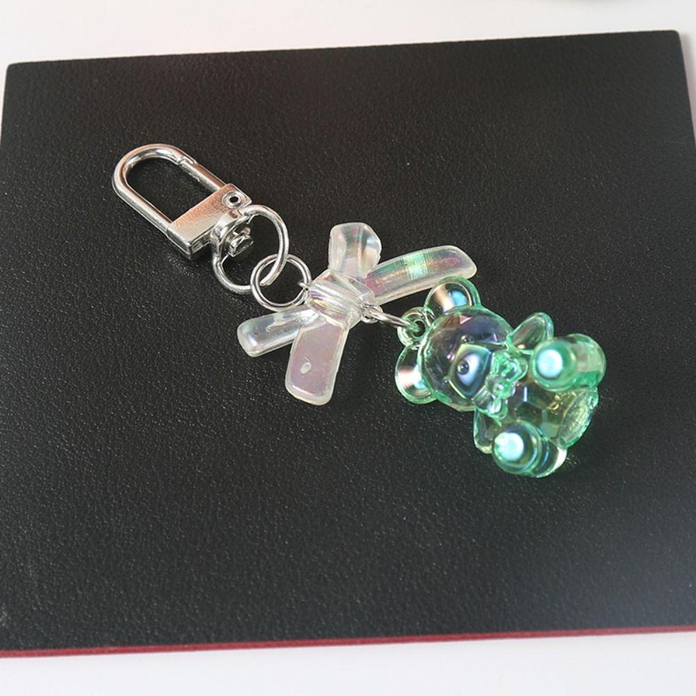 Брелок для сумки в виде мармеладного мишки из смолы цвета конфет, украшение для сумки, симпатичная подвеска для сумки, украшение для сумки