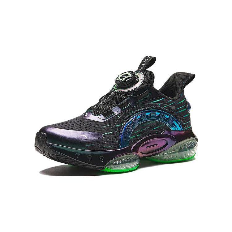 Anta Детские кроссовки UFO 5.0 Sports, удобные, нескользящие, износостойкие, с низким верхом, детские кроссовки, цвет черный, синий 312335588R-1