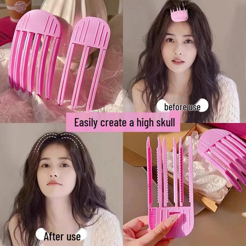 Расческа для скульптурирования макушки и заколка для пушистой челки - Бесшовно придает форму корням для ленивых дней