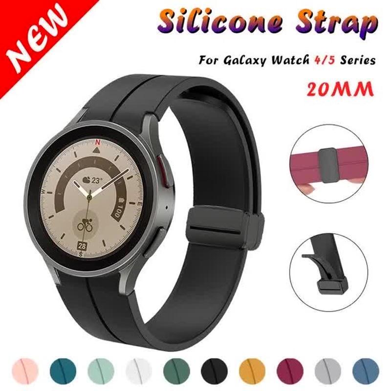 Strap for Samsung Galaxy Watch 7 4 6 44mm 40mm/4 Classic 42mm Original Silicone Magnetic bracelet Galaxy Watch 5 Pro 45mm band