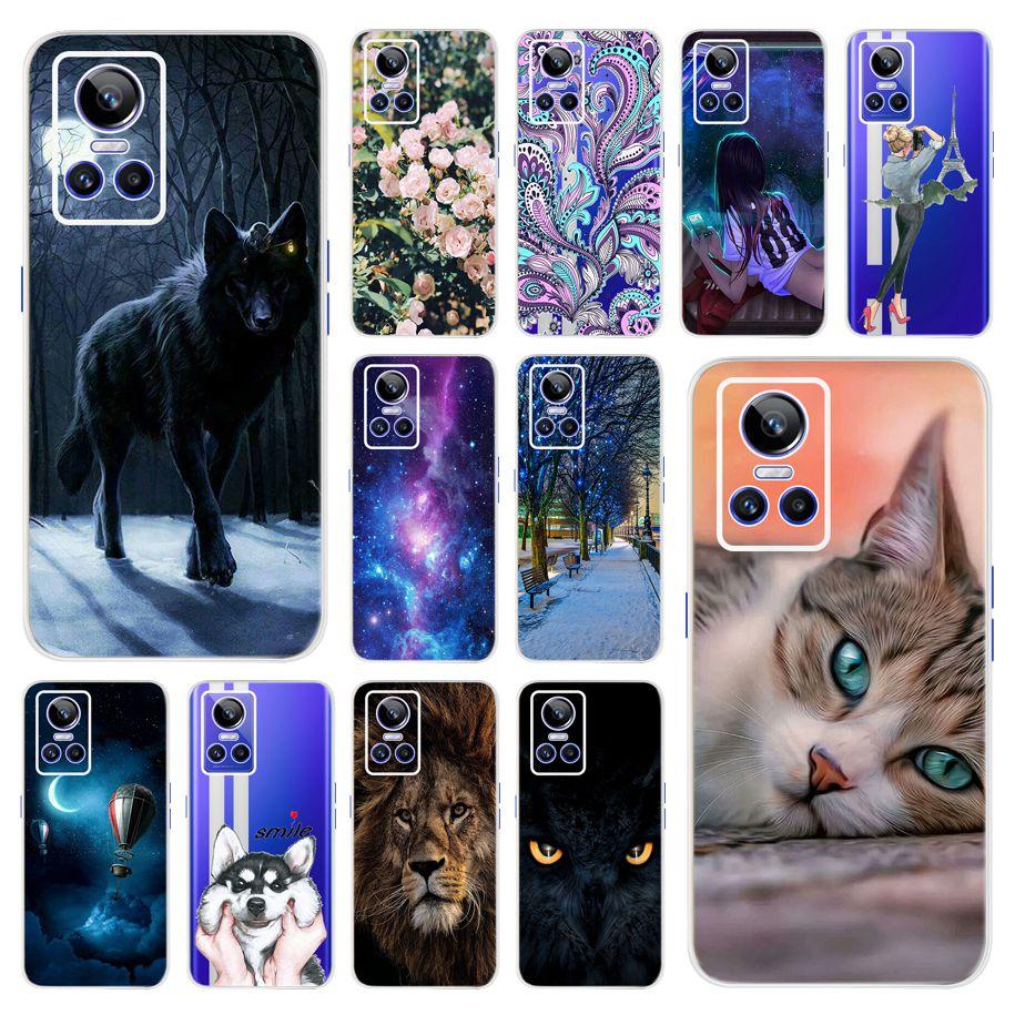 For Realme GT Neo3 Case Cover For Realme GT Neo 3 150W Bumper Soft Lovely Cat Wolf Silicone Phone Funda For Realme GT Neo3 Coque