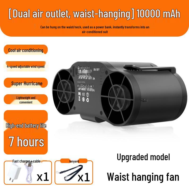 Portable Waist Clip Fan for Cooling in Hot Weather