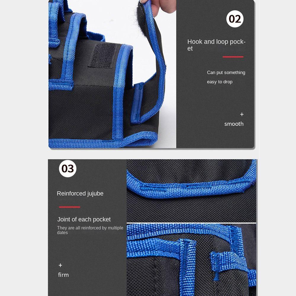 Large-capacity Tools Bag Waist Pouch Waterproof Electrician Toolkit Carpenter