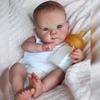 45CM Newborn Baby Reborn Bettie Lifelike Soft Touch Cuddly Baby Multiple Layers Painting 3D Skin with Visible Veins