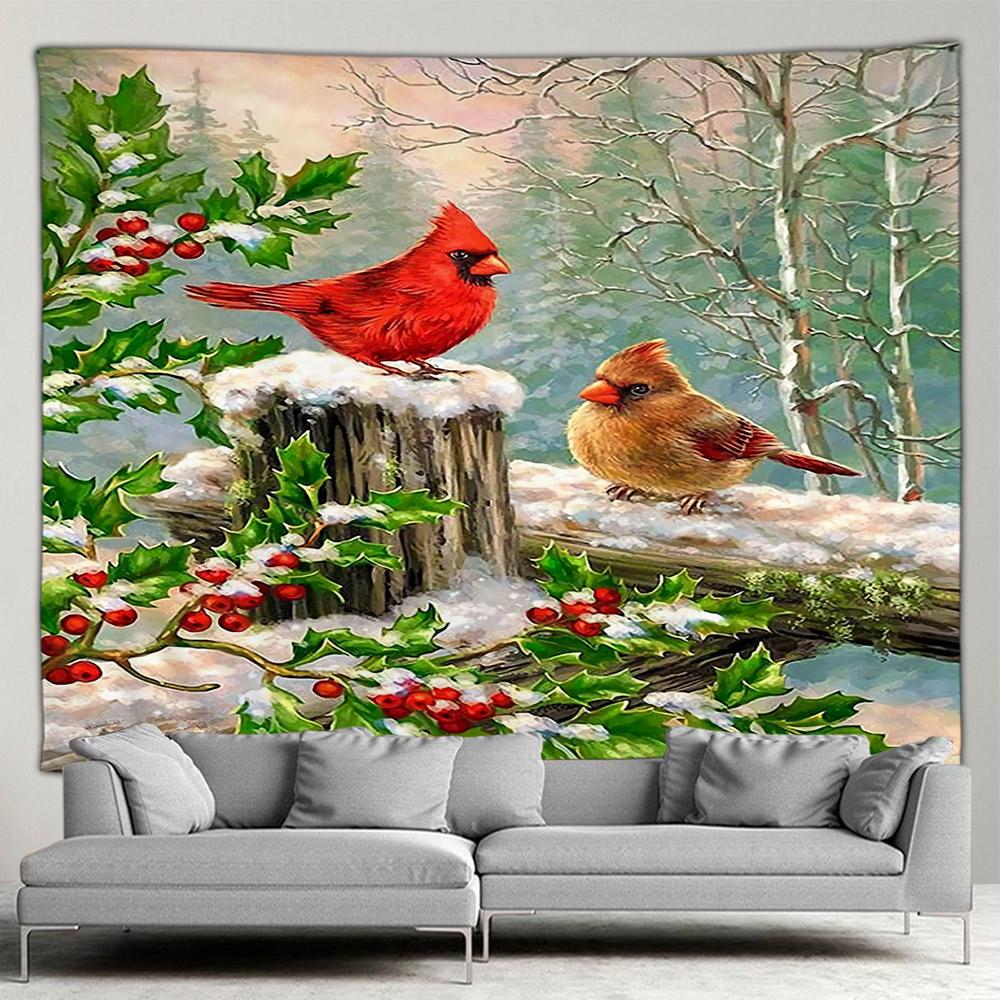 Рождественский гобелен со снеговиком, новогодний гобелен, подвесной домашний фон, ткань, хит продаж, гобелен, картина на стену дома