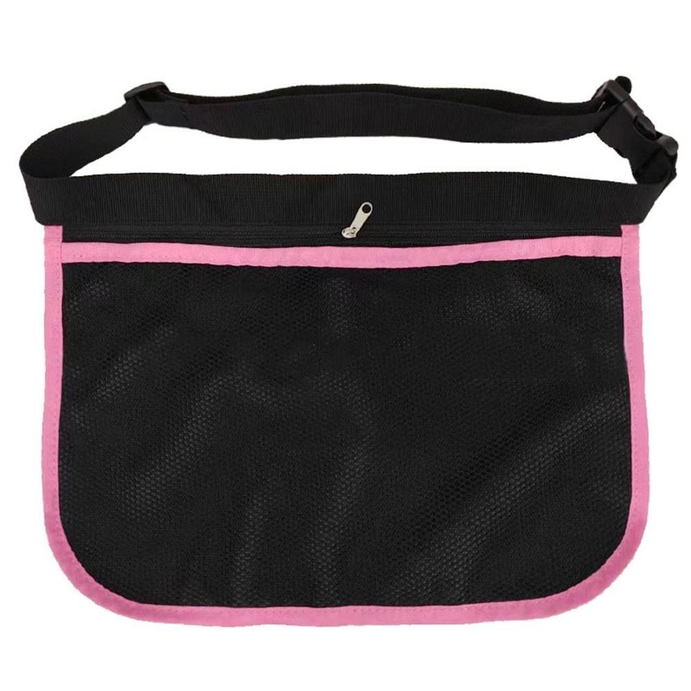 High Elasticity Tennis Ball Holder Bag Mesh Material Adjustable Band Ball Waist Pouch Elastic Fabric Breathable