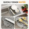 Коврик для сушки посуды Силиконовый Термостойкий Коврик на столешницу Нескользящий Кухонный коврик для сушки Защищает поверхности Предотвращает скопление воды для раковины