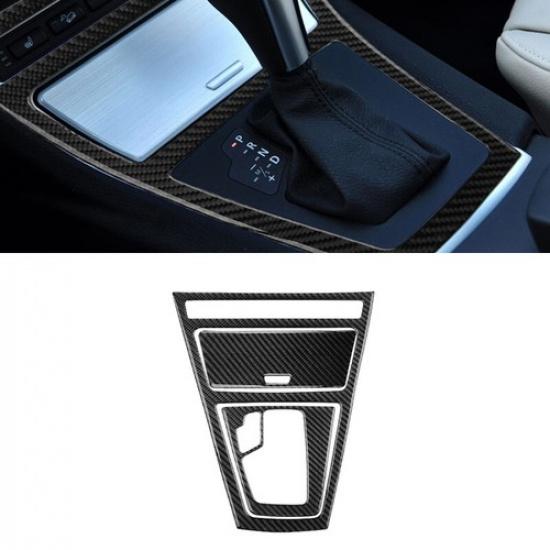 3 шт. Накладка на центральную панель автоматической коробки передач из углеродного волокна для BMW X3 E83