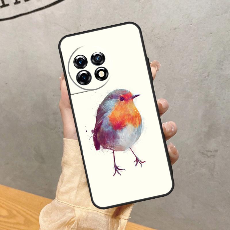 Robins Bird Case For OnePlus 15R 13T 13R 13 12 12R 11 10 9 Pro 10T 8T Nord 5 CE 2 3 4 Lite N20 N30 Cover