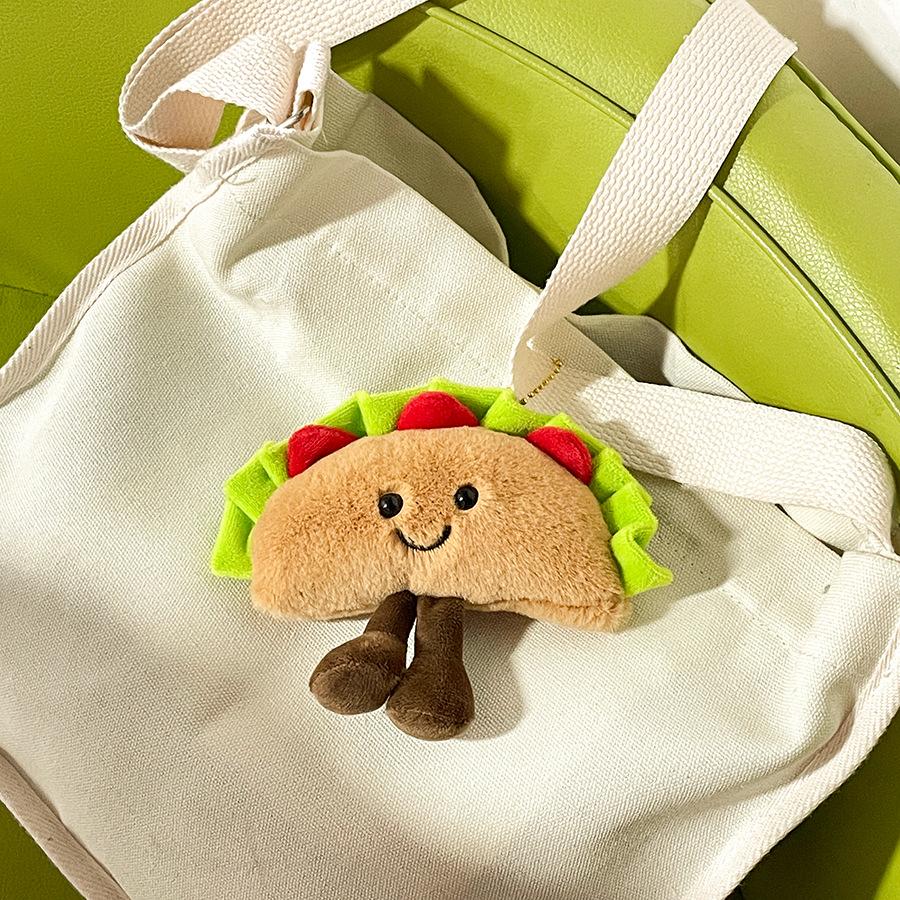 Мультяшный Помидор Съедобная Игровая Кукла Плюшевая Игрушка Брелок Подвеска Имитация Гамбургера Сэндвича Кукла Игрушка Премиум Прочная