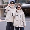 Jacket cotton-padded jacket women's short winter coat new student tooling thickened cotton-padded jacket pie to overcome