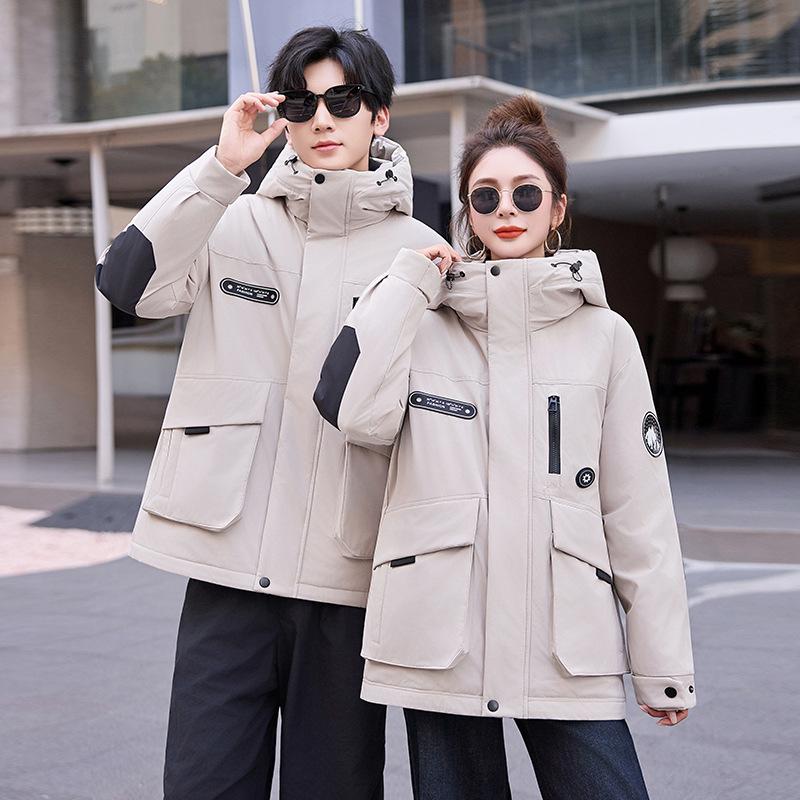 Jacket cotton-padded jacket women's short winter coat new student tooling thickened cotton-padded jacket pie to overcome