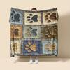 Cartoon Pattern Reversible Blanket Ultra Soft Plush Blanket  for Bed Sofa Couch