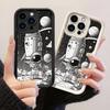JT44 Астронавт Ракета Контурное Искусство Чехол для Телефона для iPhone 17 16 Pro Max Samsung S26 S25 A17 A16 A07 A56 Xiaomi 15T Redmi Note 14 Pro Plus Мягкий ТПУ Чехол