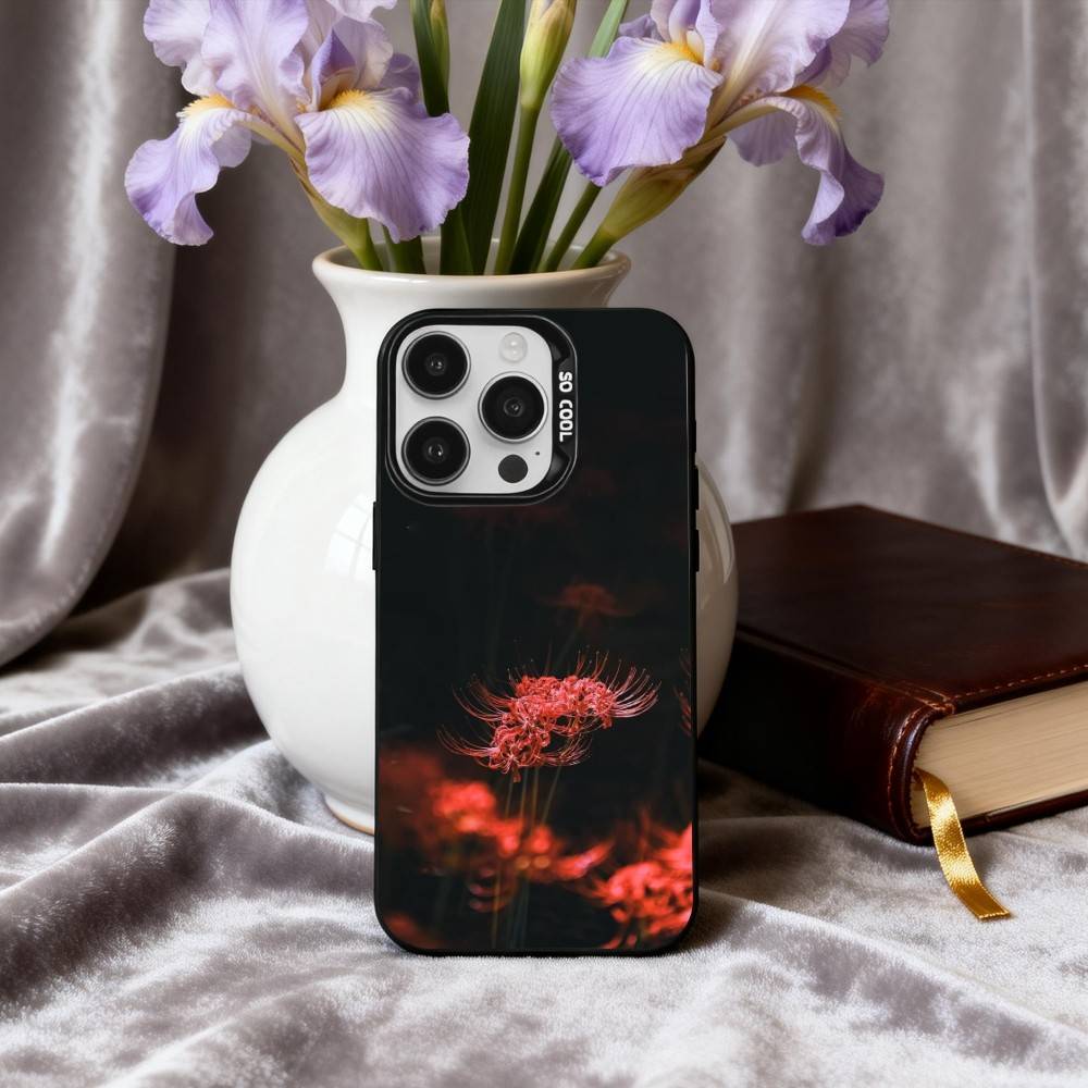 Чехол для телефона G-Ghoul R-Red Spider Lily Tokyo Для iPhone17,16,15,14,13,12,11 Plus,Pro Max Конфетный Посеребренный Внутренний Чехол