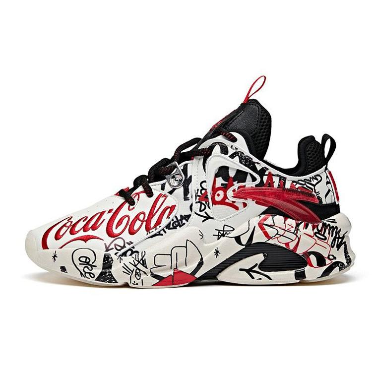 Anta X Coca Cola Badao 'Белый Черный Красный' Женская 122018088S-1