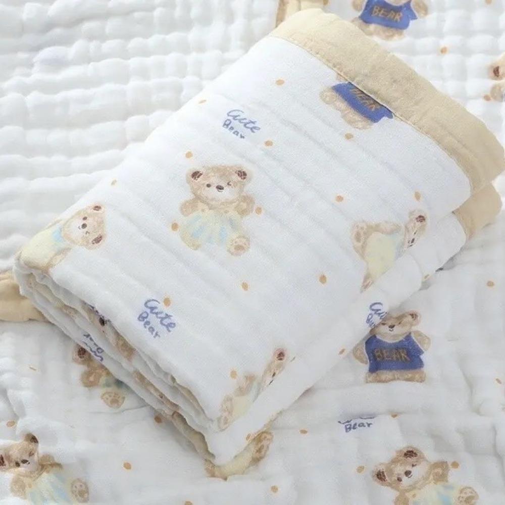 Baby Pure Cotton Class A Soft and Breathable Six-layer Integrated Children's Bath Towel Kindergarten Small Quilt