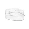 Transparent Pet Bath Container Anti-spill Hamster Toilet  for Mice Gerbil Golden Bear