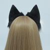 Ручная работа Плюшевая повязка на голову с ушками кошки Косплей Аксессуар Женская Милый Аниме Стиль Повязка на волосы с деталью косички
