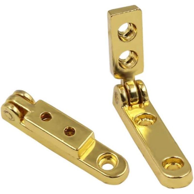 2 Pcs 90 Degree Hinges Wooden Box Gift Wine Jewellery Box Chest Case Hinge Cabinet Hardware with Screws